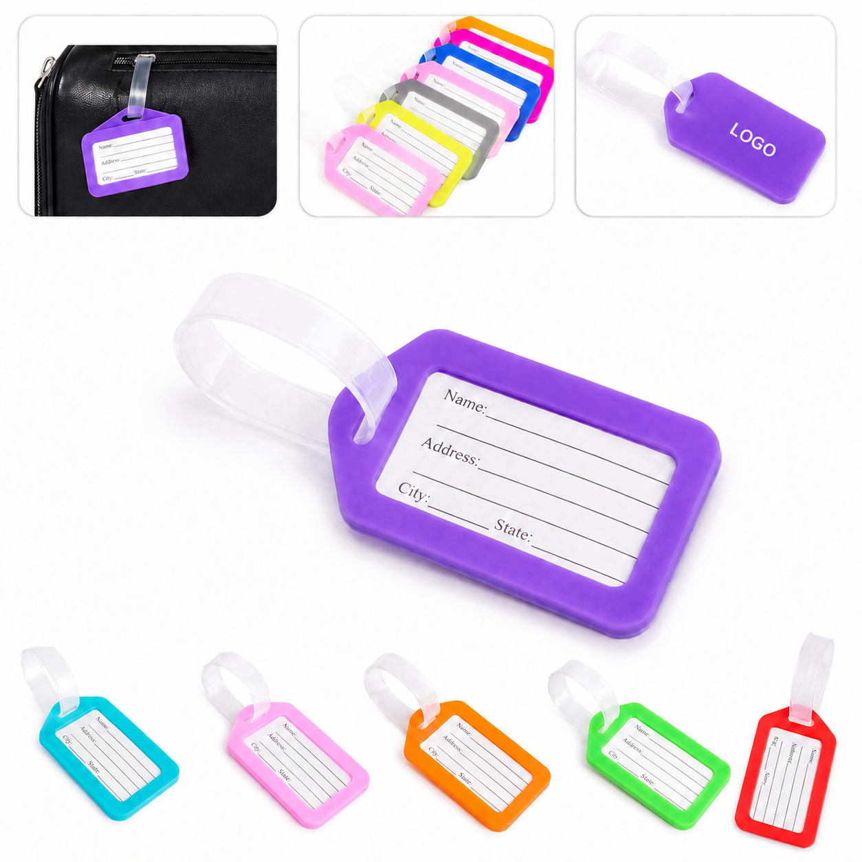 Multi-Color Flexible Waterproof Luggage ID Tags