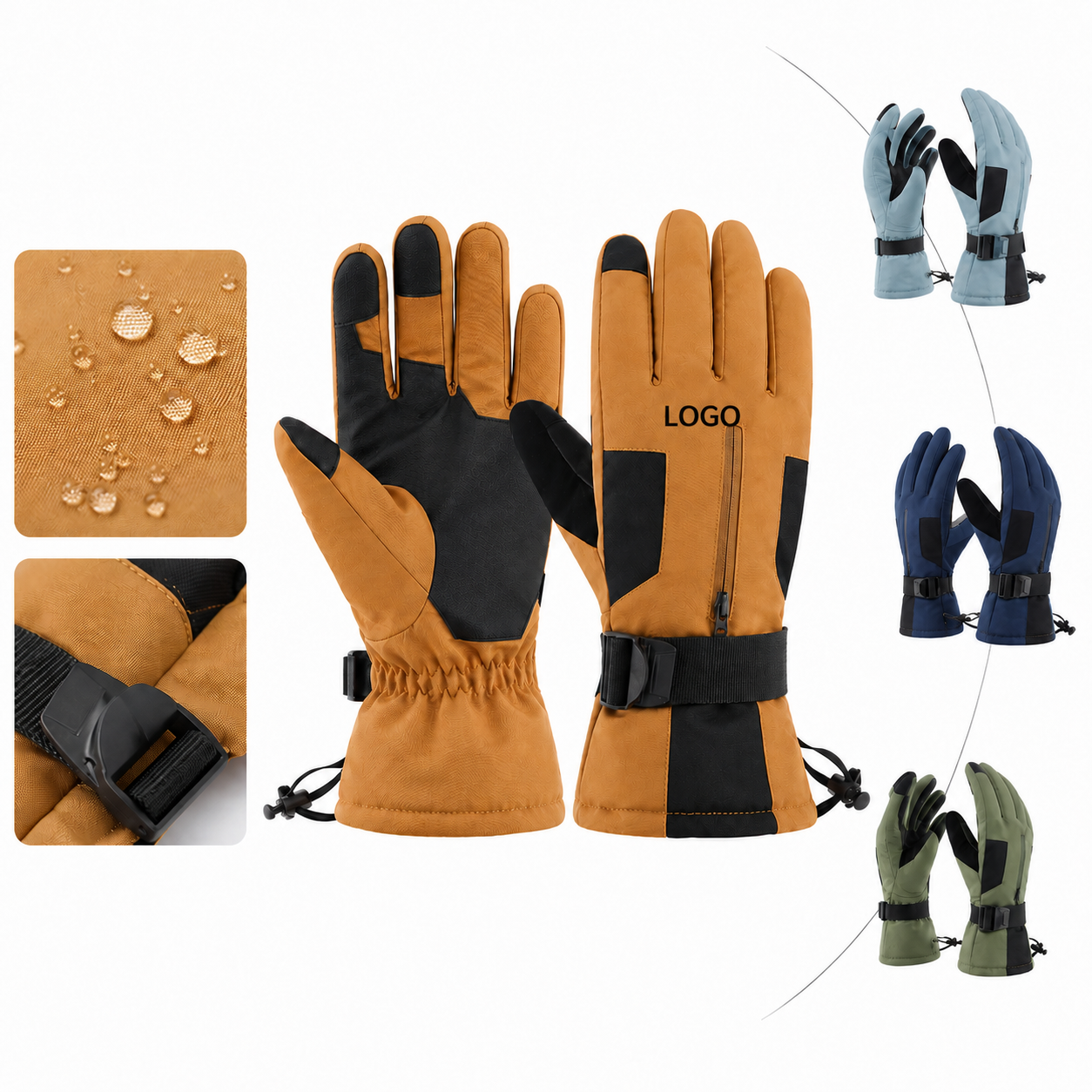 All-Weather Insulated Performance Gloves for Winter Sports