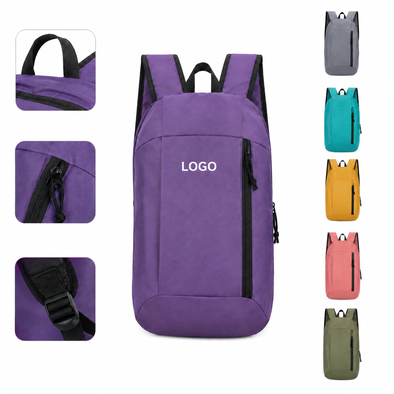 Lightweight Collapsible Oxford Fabric Backpack
