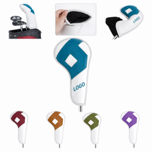 Premium Two-Tone Synthetic Leather Golf Iron Cover Set - 10 Count