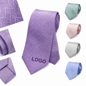 Professional Woven Microfiber Necktie and Matching Pocket Square Collection