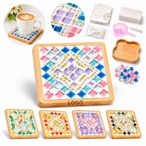 Creative Bamboo Mosaic Coaster Kit