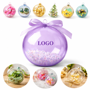 Transparent Refillable Round Craft Ornaments